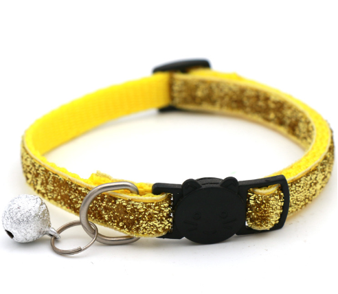 Collar Ajustable Colorido para Gatos con Campana