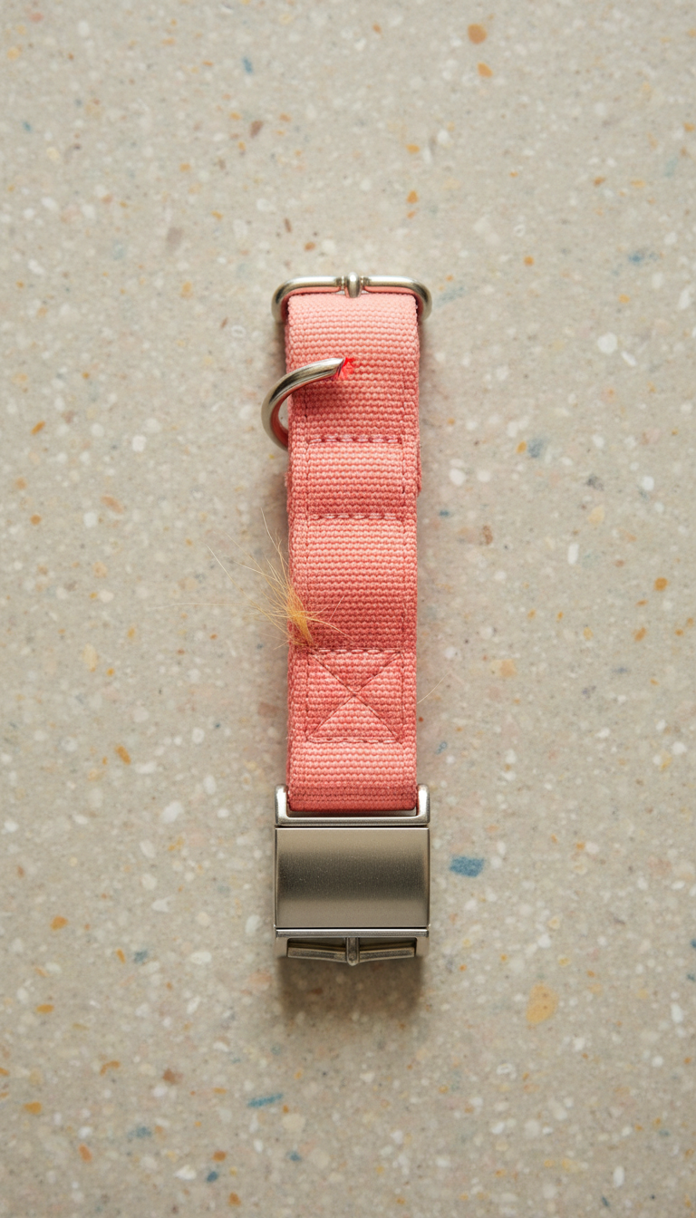 Collar para perro rosa coral