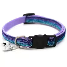 Collar Ajustable Colorido para Gatos con Campana